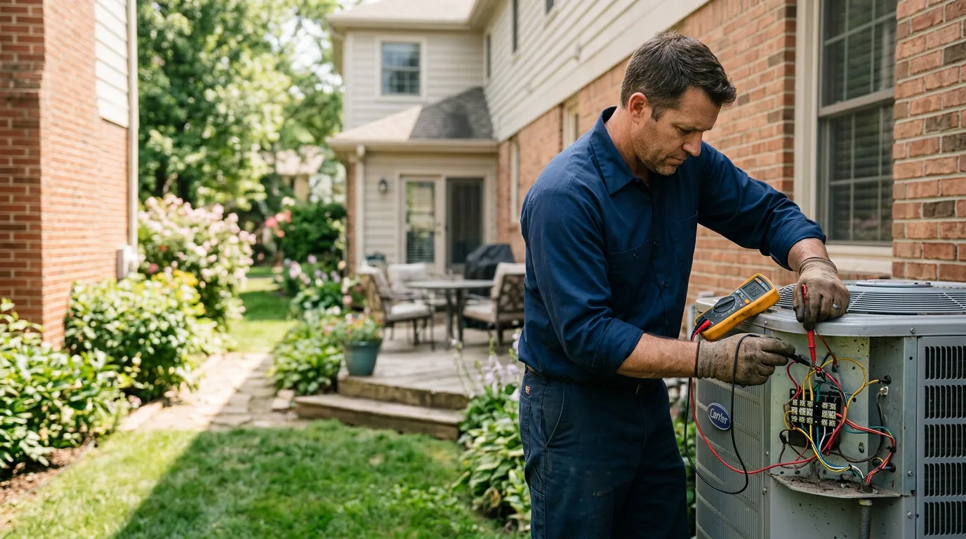 HVAC technician working near Fort Ann, NY
